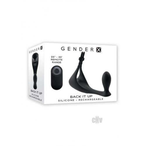 Gender X Back It Up Rechargeable Lasso C-ring and Plug for Ultimate Pleasure