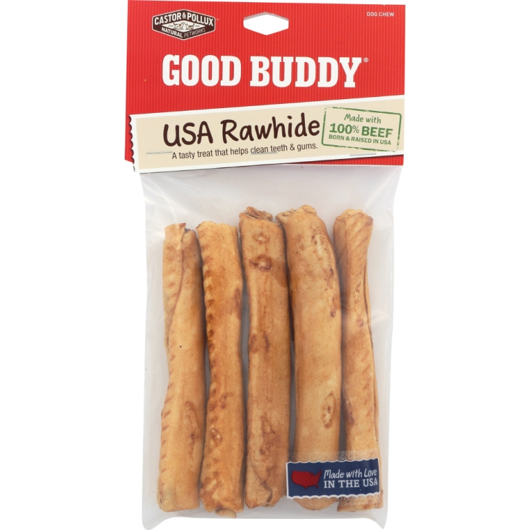 Good Buddy Rawhide Sticks Dog Chew 5 Inches, 5 pc