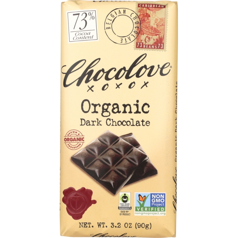 Organic Dark Chocolate Bar, 3.2 oz