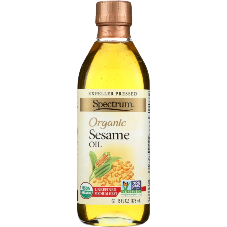 Organic Sesame Oil Unrefined, 16 fo