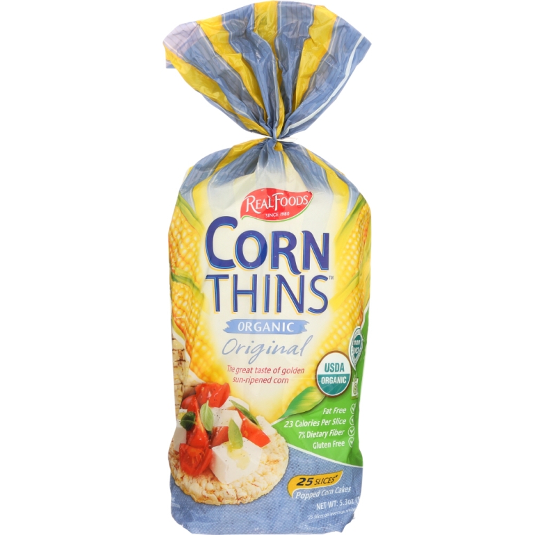 Organic Corn Thins Original, 5.3 oz