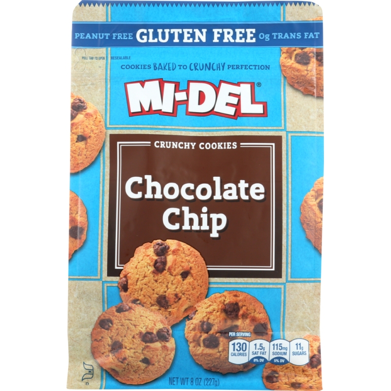 Cookies Mini Chocolate Chip Gluten Free, 8 oz