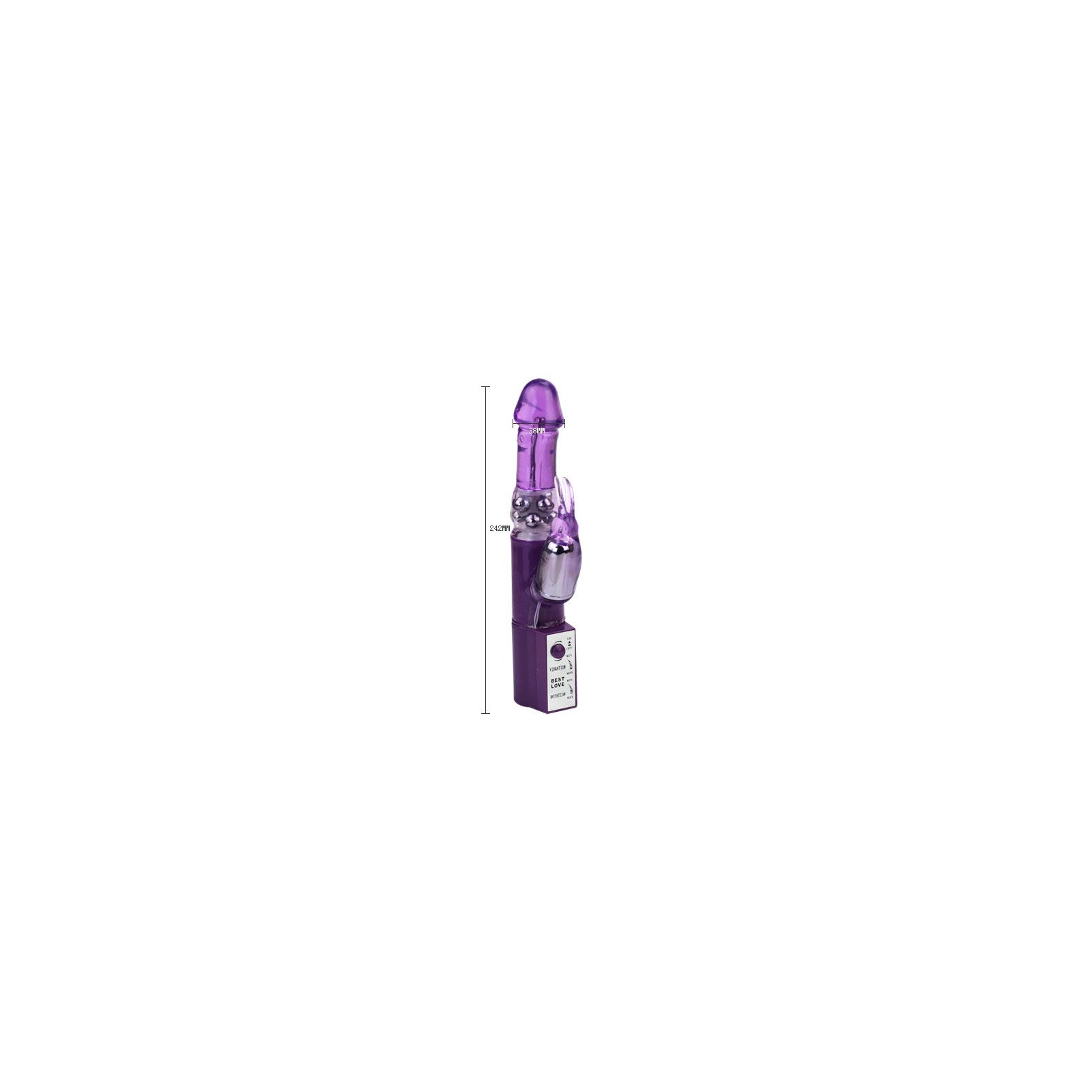 Vibrador Conejito de Perlas Calientes II - Doble Estimulación Vibrador Conejito de Perlas Calientes II - Doble Estimulación