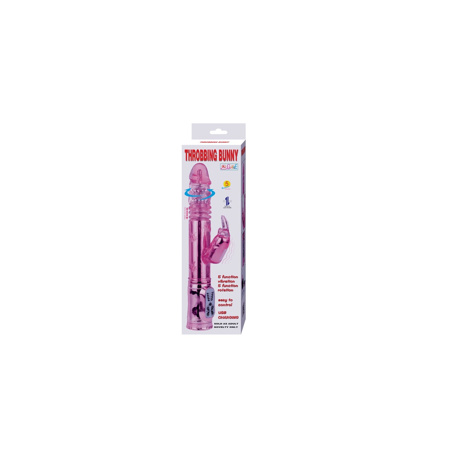 Baile - Throbbing Bunny Rotador Rampante Rosa Baile - Throbbing Bunny Rotador Rampante Rosa