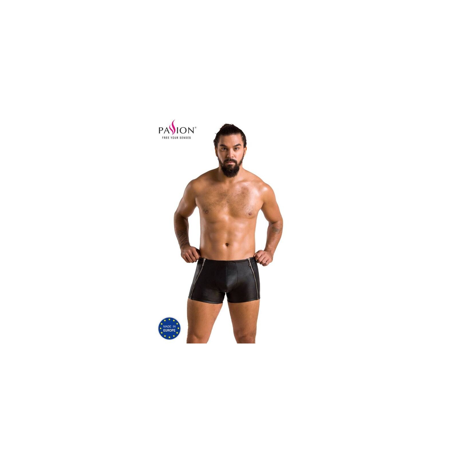 Short Matt Negro 049 L/XL de Passion - Moda Atrevida para Individuos Audaces Short Matt Negro 049 L/XL de Passion - Moda Atrevida para Individuos Audaces