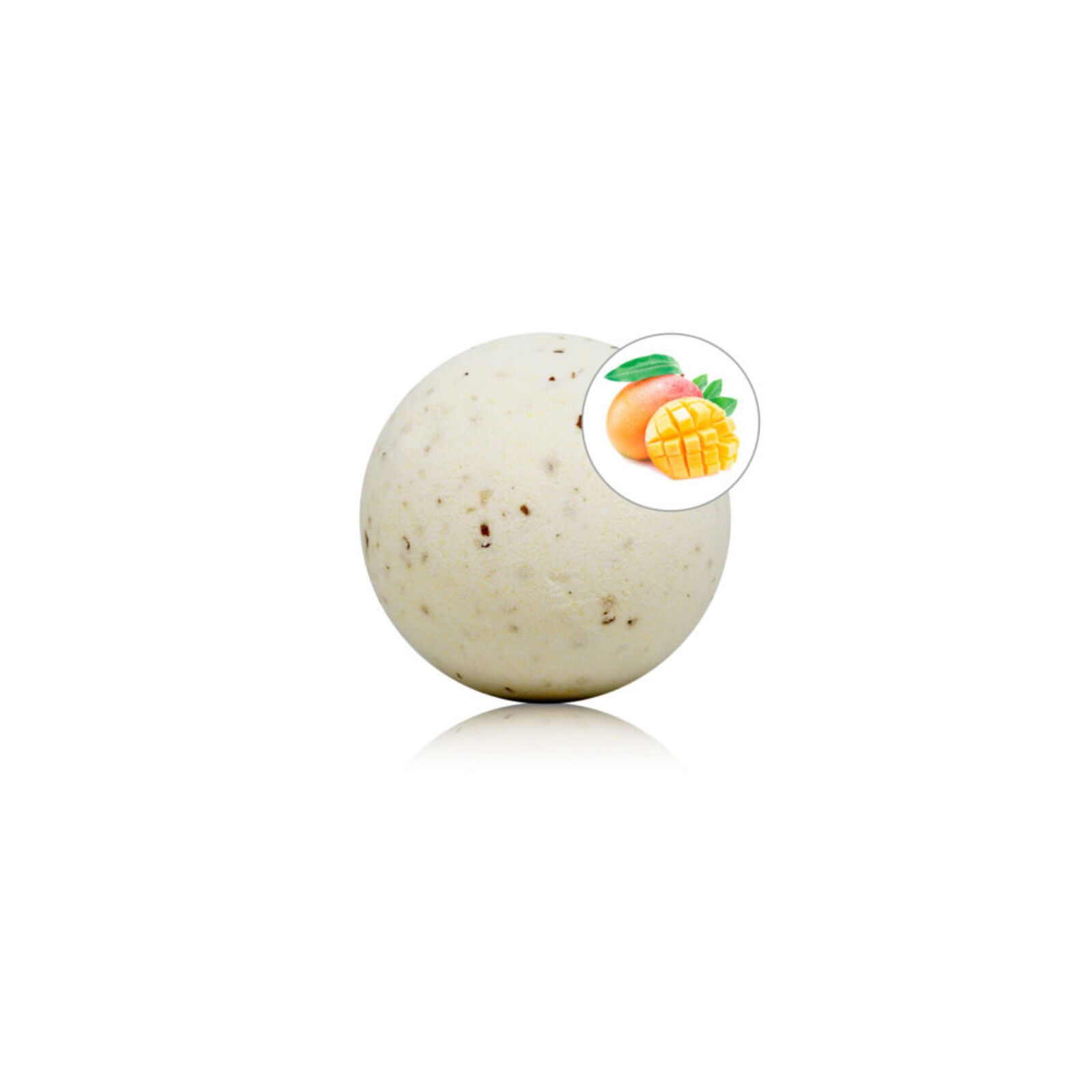 Bomba De Baño Con Aroma Mango Y Pétalos De Rosa - ¡Cuídate! Bomba De Baño Con Aroma Mango Y Pétalos De Rosa - ¡Cuídate!