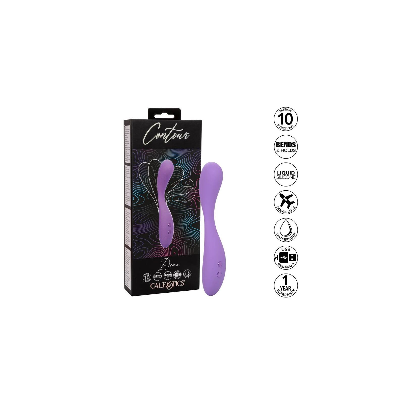 Masajeador Contour Demi Flexible para Placer Máximo Masajeador Contour Demi Flexible para Placer Máximo