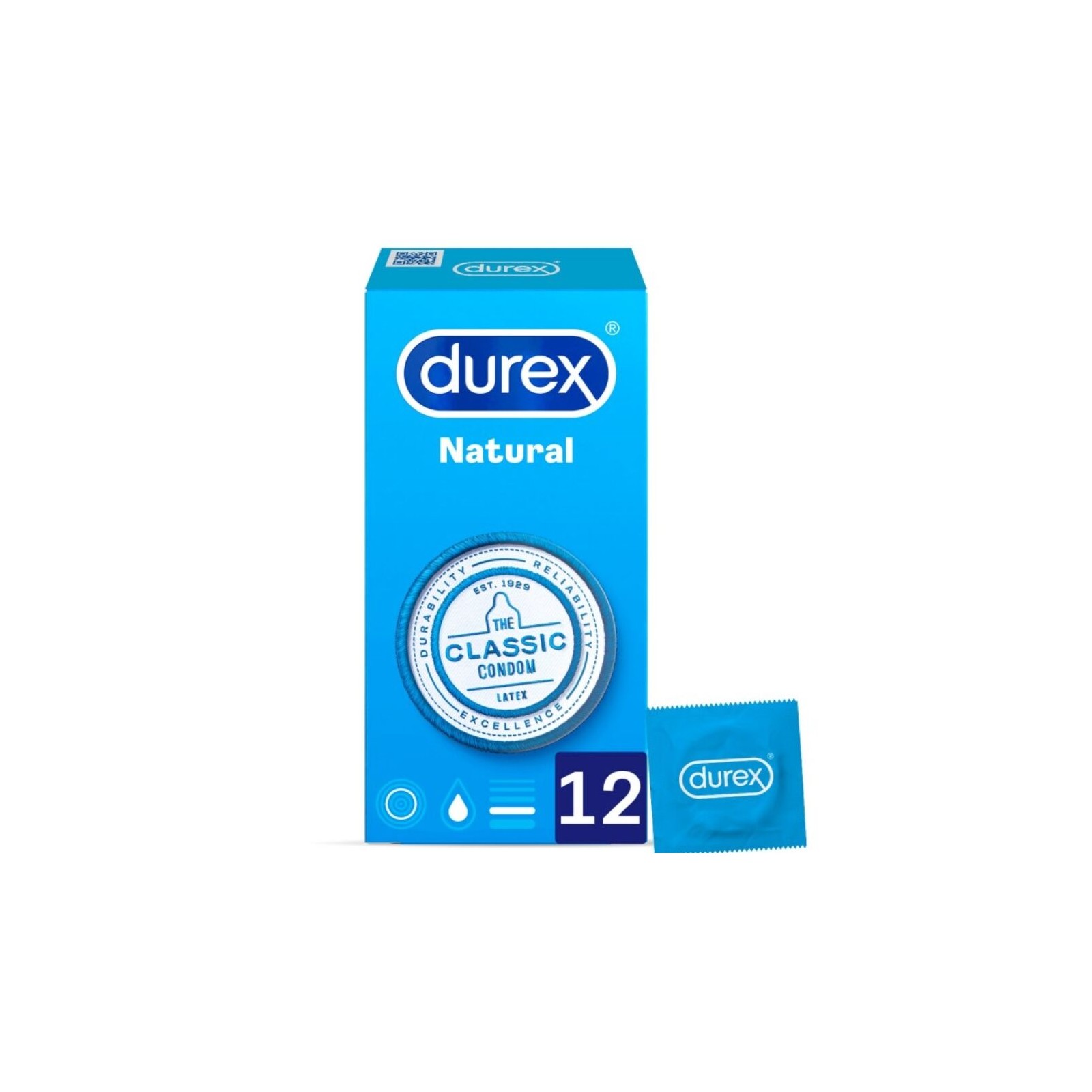 Durex - Natural Plus 12 Unidades para Placer Seguro Durex - Natural Plus 12 Unidades para Placer Seguro