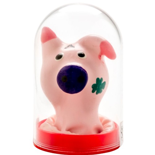 Hand-Painted Pig Head Condom - Quirky Fun
