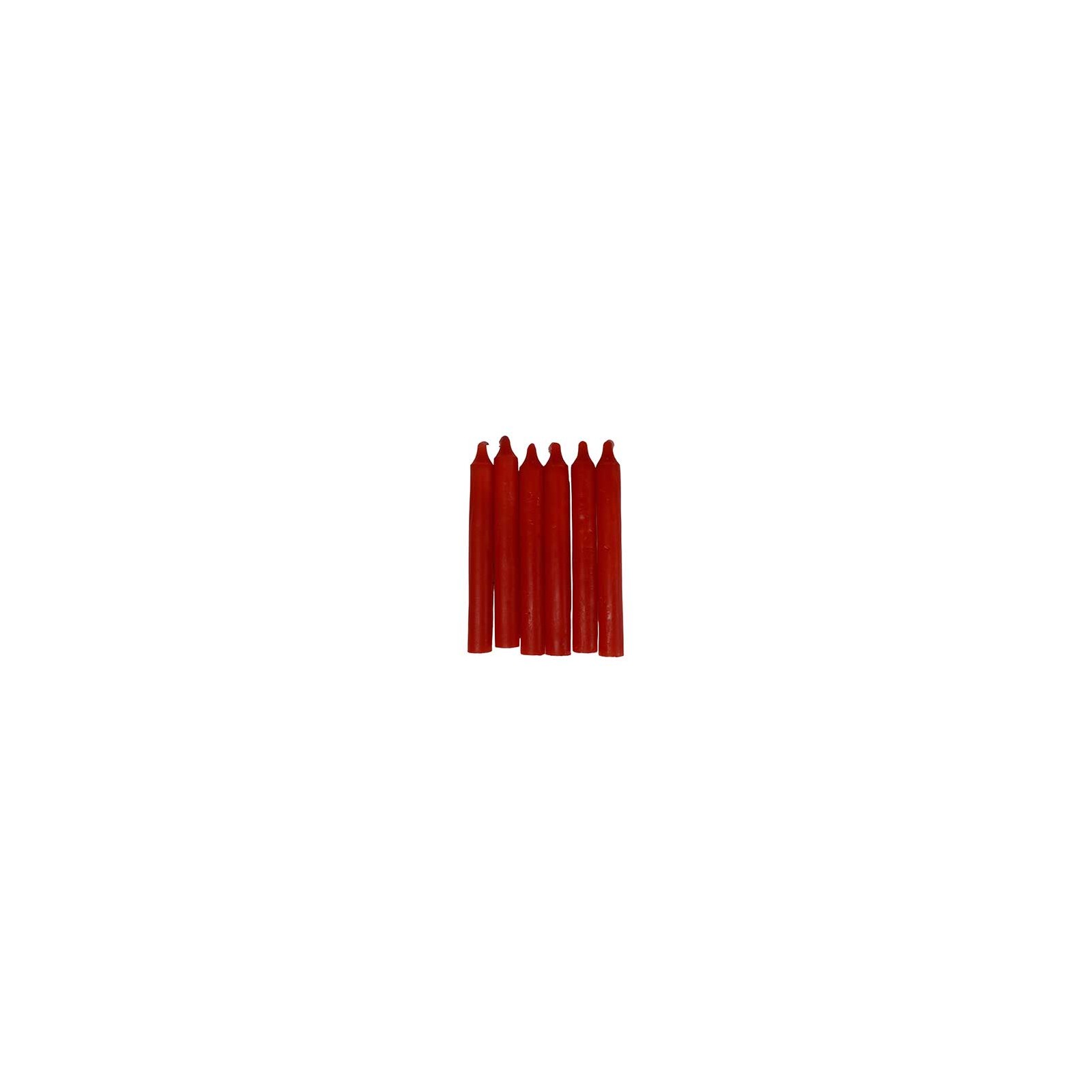 Juego de 6 Velas Rojas para el Hogar Juego de 6 Velas Rojas para el Hogar