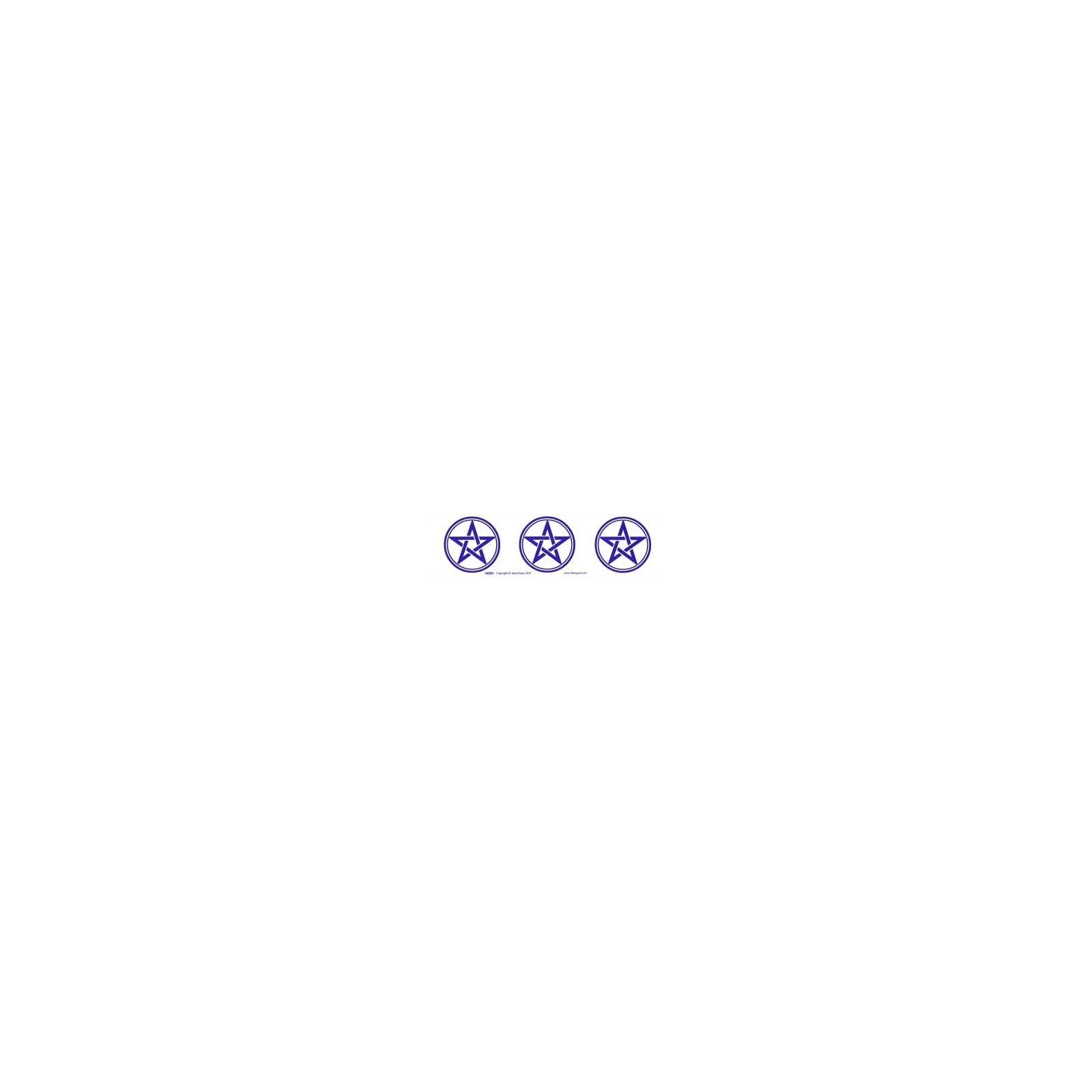 Three Pentagrams Bumper Sticker for Spiritual Protection Three Pentagrams Bumper Sticker for Spiritual Protection
