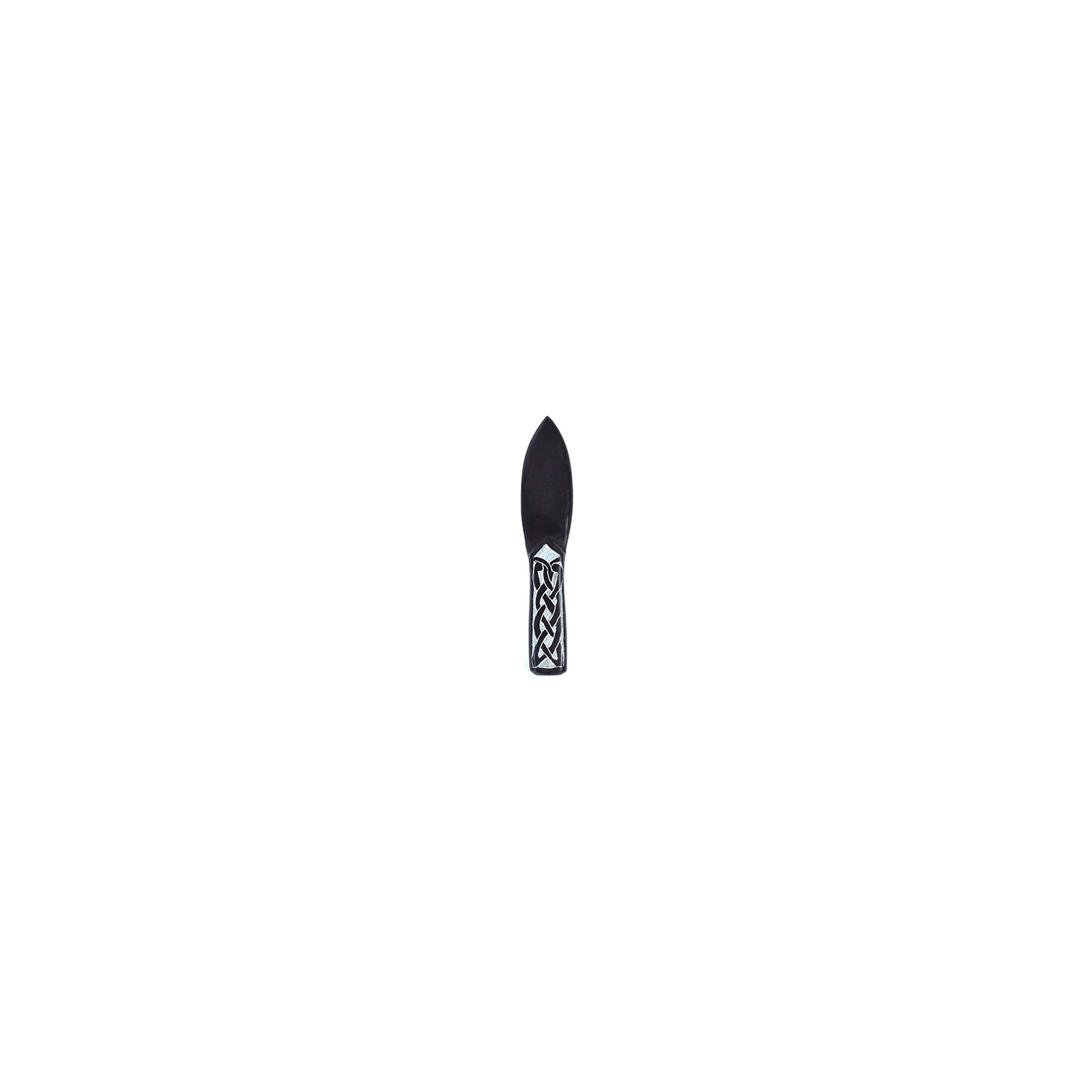 Black Celtic Soapstone Athame 8 Inches Black Celtic Soapstone Athame 8 Inches