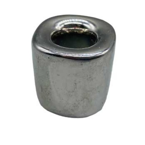 Silver Ceramic Chime Candle Holder for Rituals