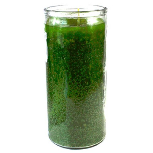 Vela en Tarro Verde de 14 Días - Práctica Espiritual