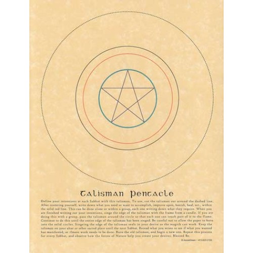 Talisman Pentacle Poster for Intentions