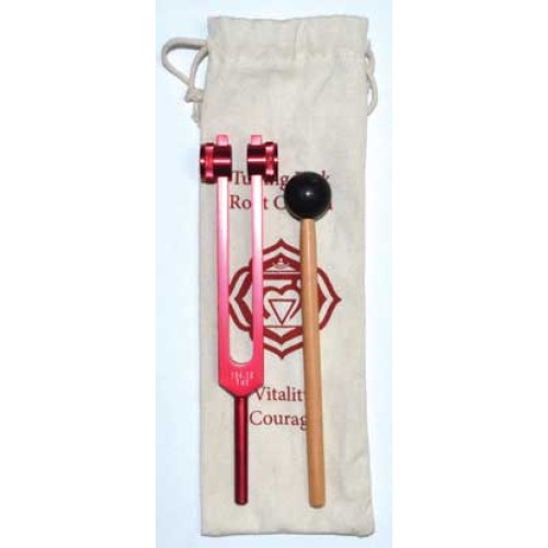 8 1/2 Inch Red Root Chakra Tuning Fork