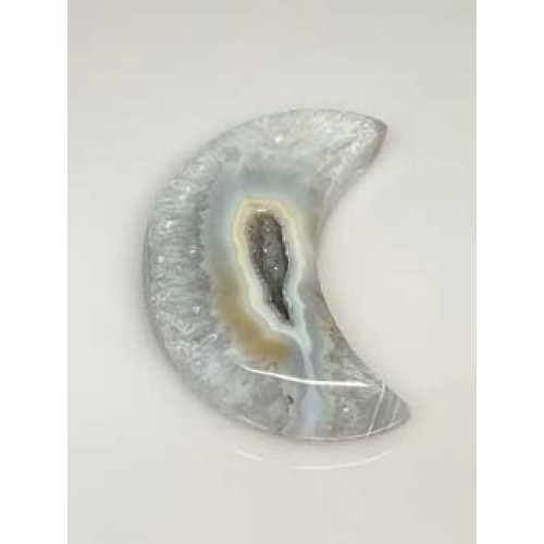 Small Moon Druse Agate Geode