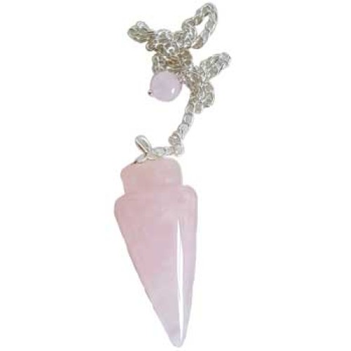 Péndulo de Cuarzo Rosa para Amor y Equilibrio