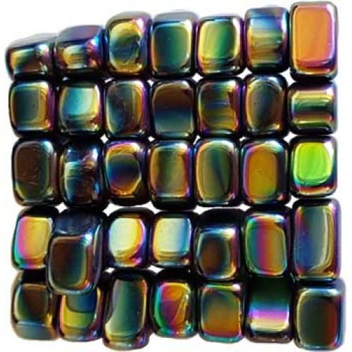 Piedras Pulidas Magnéticas de Hematites Arcoíris - 1 lb