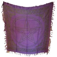 Pentagram Altar Cloth 36 x 36 for Rituals