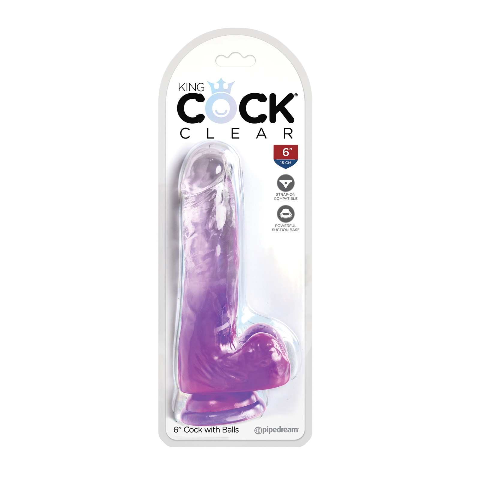 Pene Clear King Cock de 6" para Placer Realista Pene Clear King Cock de 6" para Placer Realista