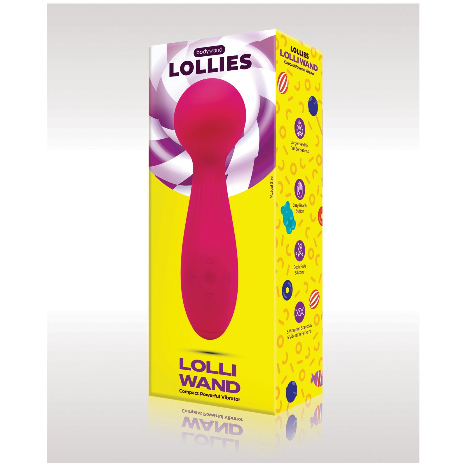 Vibrador Clitorial Potente Lolli Wand en Rosa Vibrador Clitorial Potente Lolli Wand en Rosa