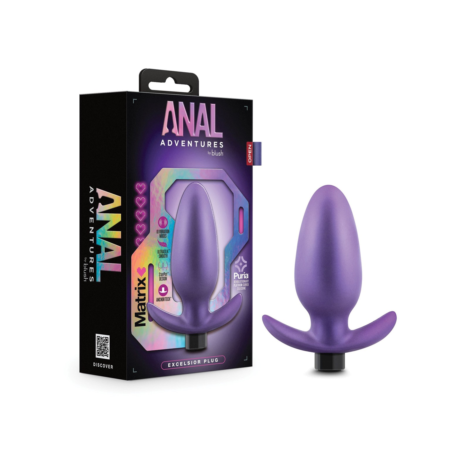 Blush Anal Adventures Matrix Excelsior Plug Astro Violet Blush Anal Adventures Matrix Excelsior Plug Astro Violet
