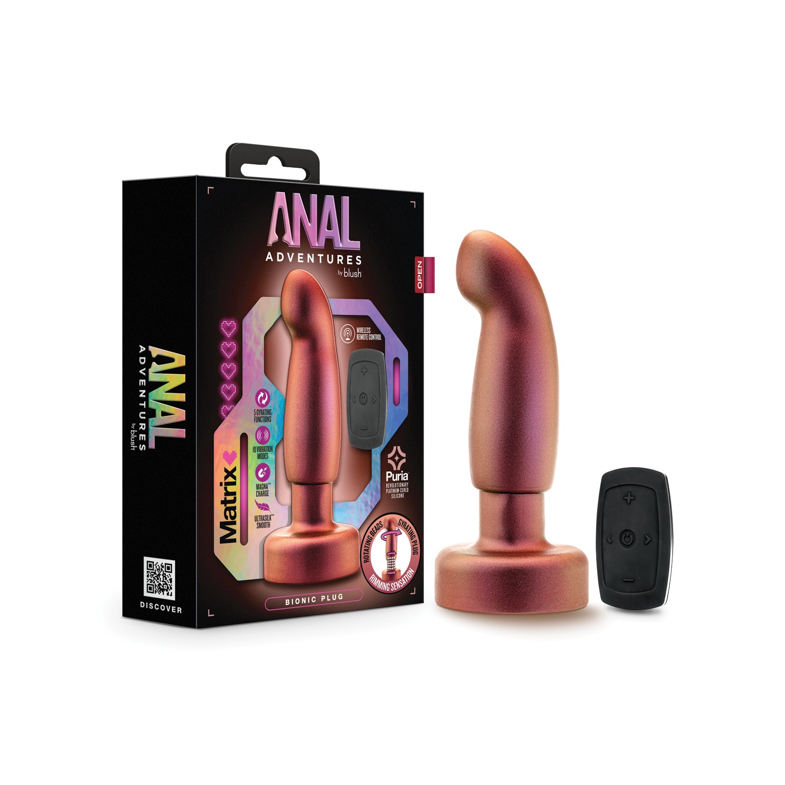 Blush Anal Adventures Matrix Bionic Plug Cosmic Copper Blush Anal Adventures Matrix Bionic Plug Cosmic Copper