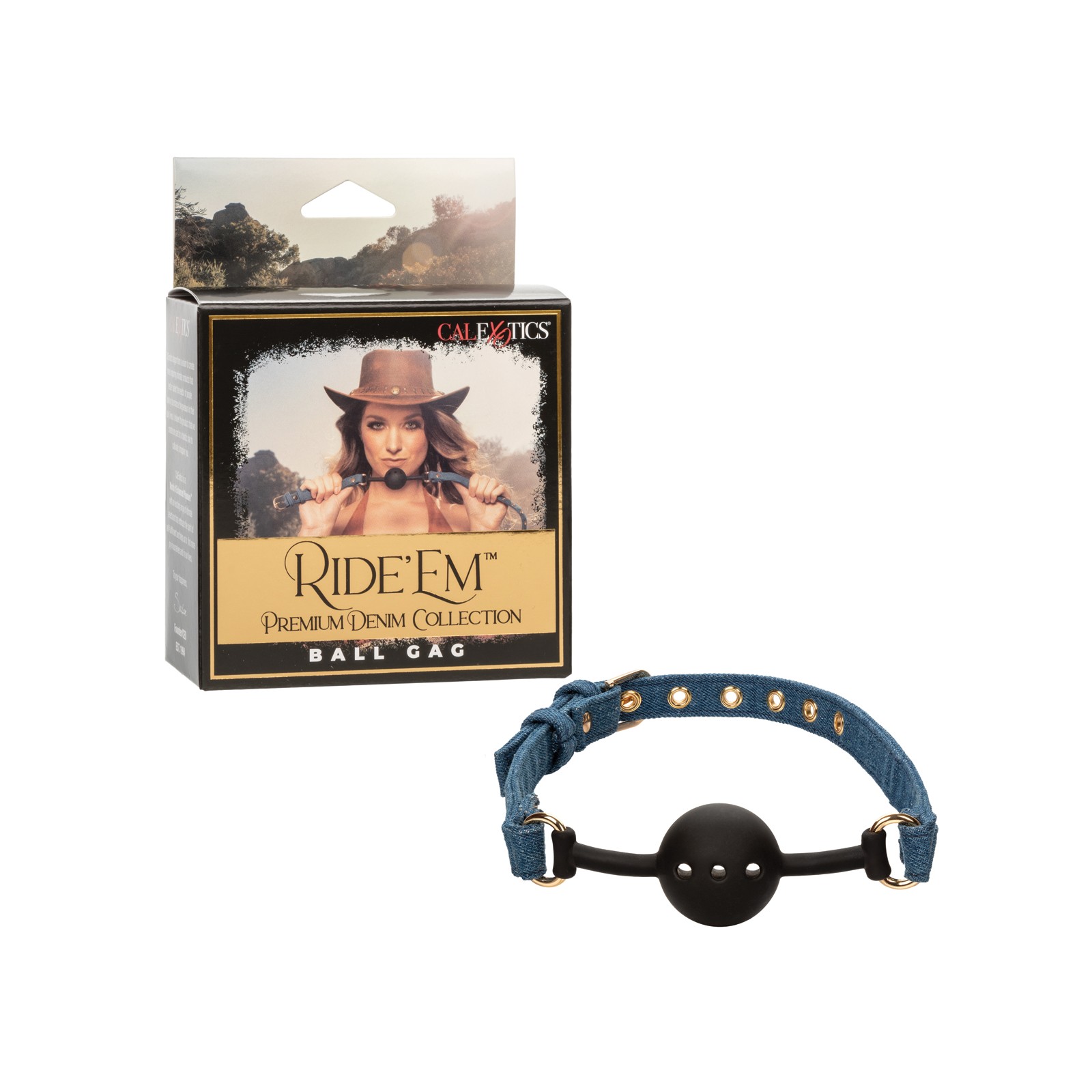 Ball Gag Denim Premium Ride 'Em Ball Gag Denim Premium Ride 'Em
