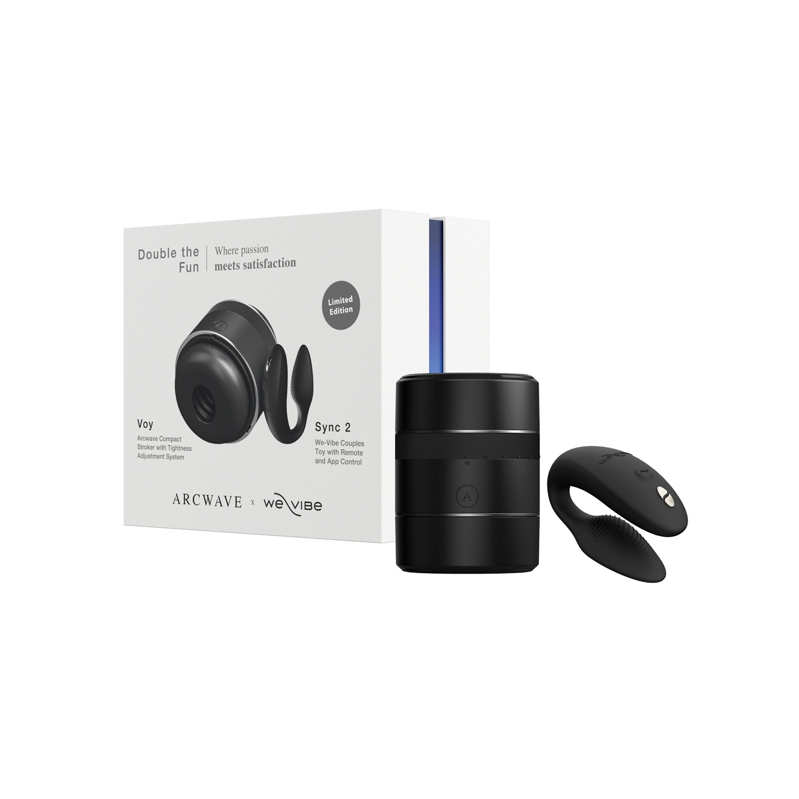 Arcwave Voy We-Vibe Sync 2 Double Fun Pair Black Arcwave Voy We-Vibe Sync 2 Double Fun Pair Black