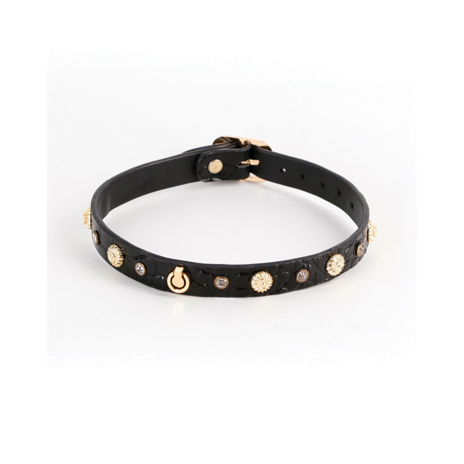 Alina Black Collar for Bondage Play Alina Black Collar for Bondage Play