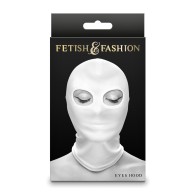 Fetish & Fashion White Eyes Hood for Sensation Play