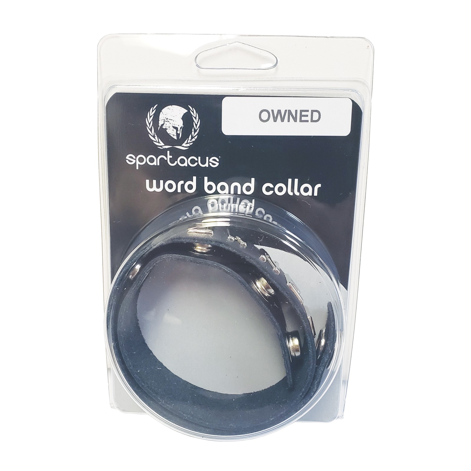 Collar de Cuero Spartacus OWNED - Negro Collar de Cuero Spartacus OWNED - Negro