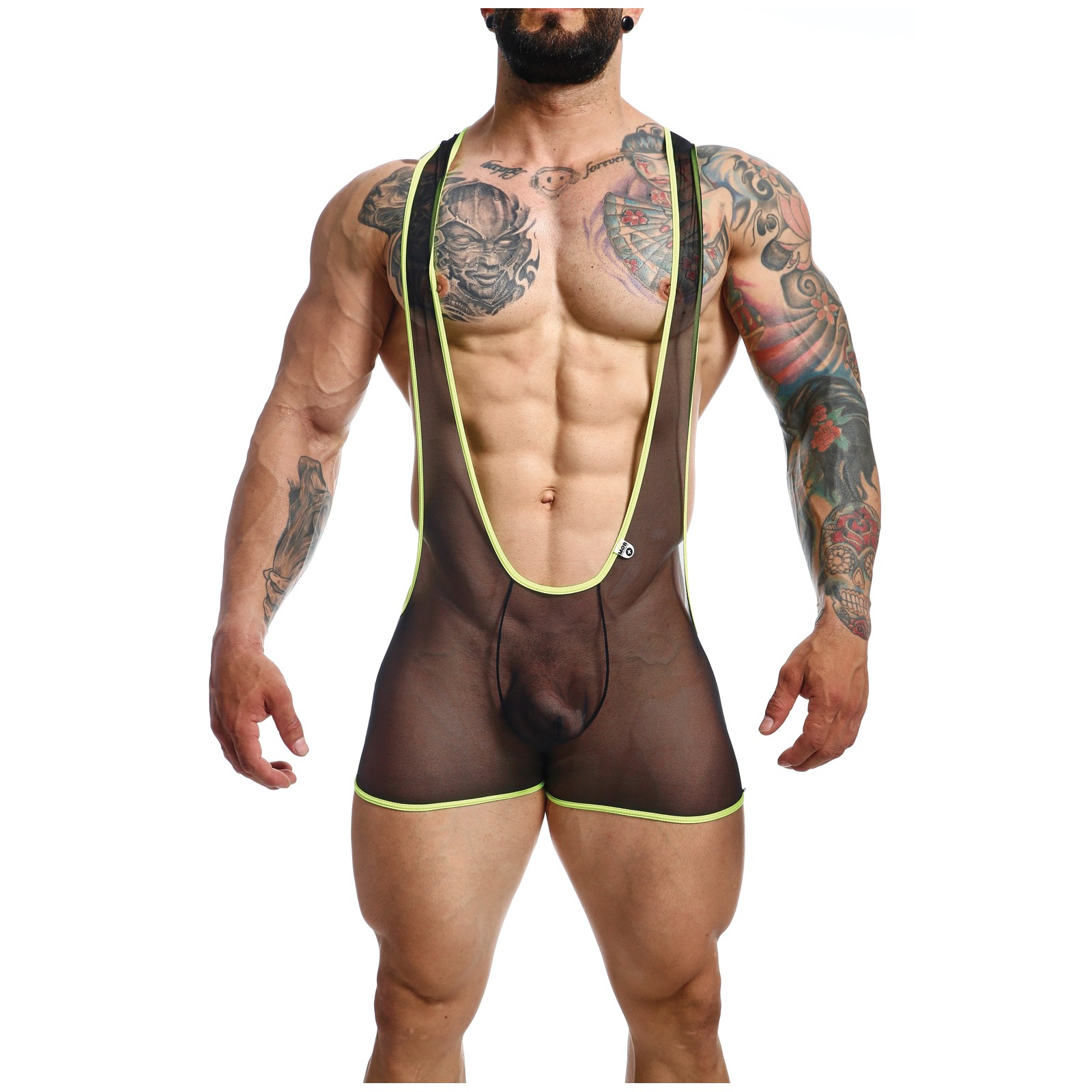 Singlet Male Basics MOB Negro/Lima XL Singlet Male Basics MOB Negro/Lima XL