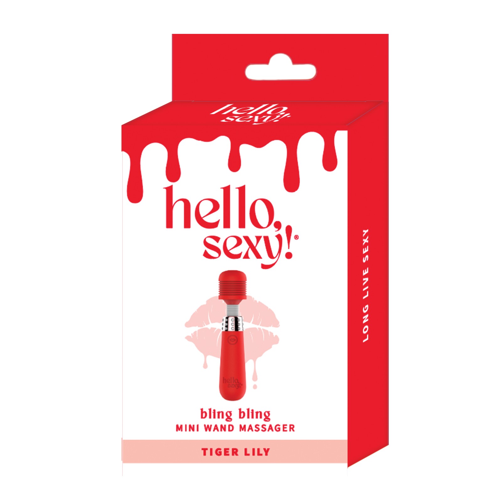 Hello Sexy Bling Bling Mini Wand Massager Tiger Lily Hello Sexy Bling Bling Mini Wand Massager Tiger Lily