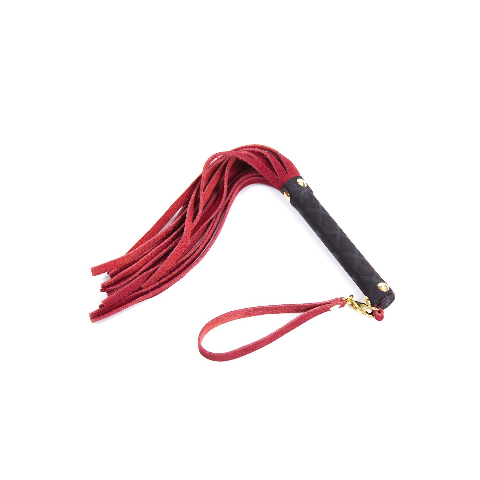 Plesur Mini Leather Flogger Red Plesur Mini Leather Flogger Red