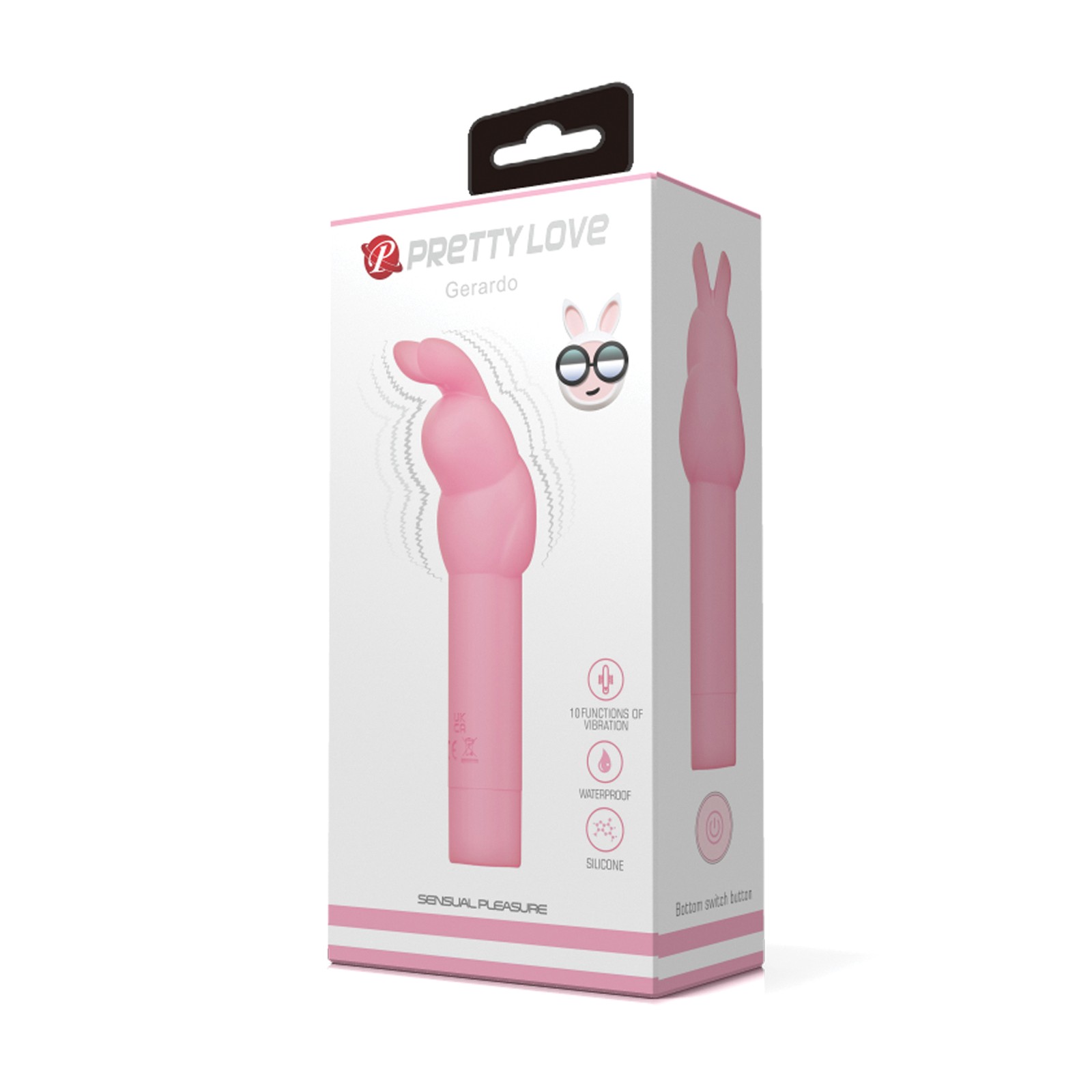 Vibrador Conejo Gerardo Pretty Love Rosa Vibrador Conejo Gerardo Pretty Love Rosa