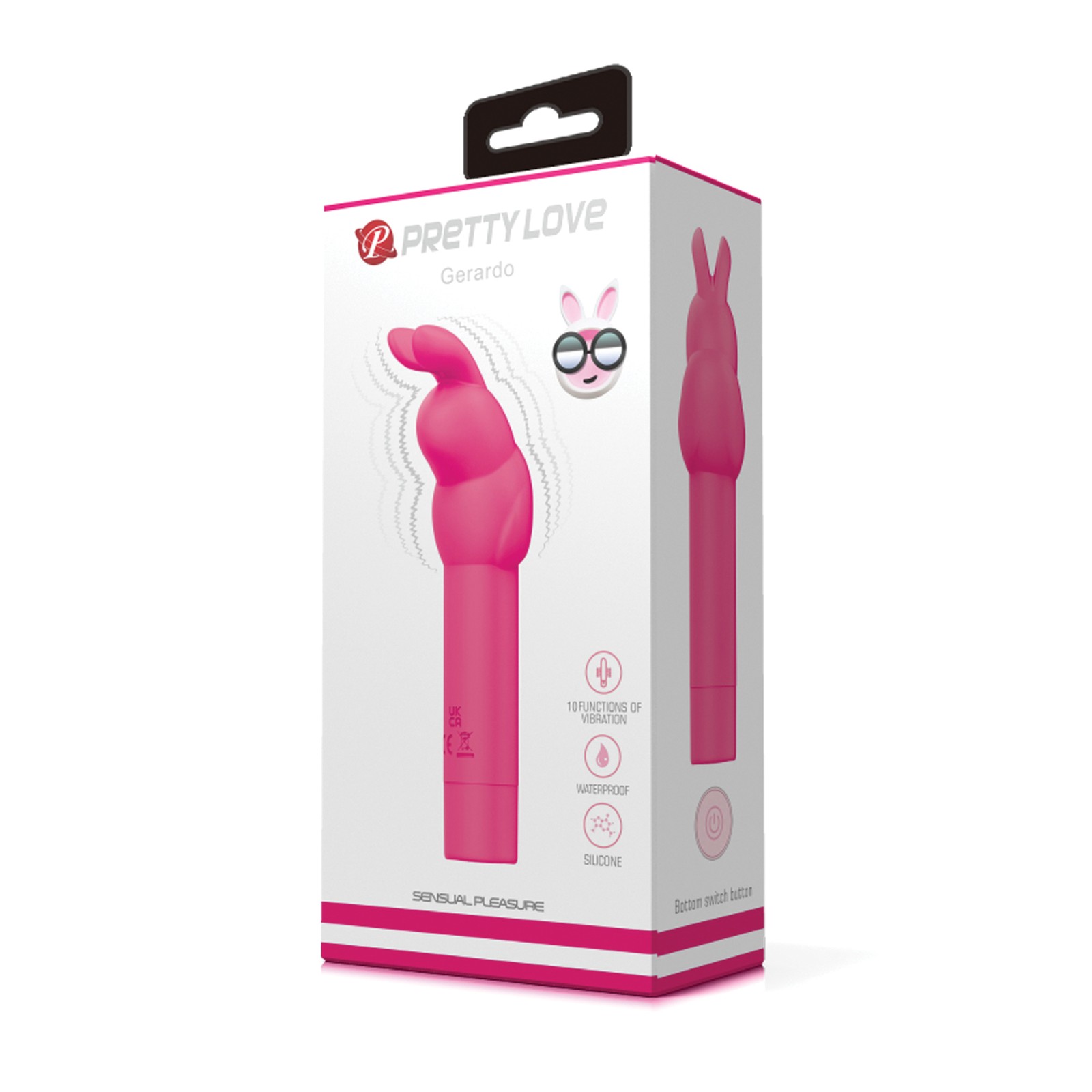 Hot Pink Bunny Vibrator - 10 Vibration Modes Hot Pink Bunny Vibrator - 10 Vibration Modes