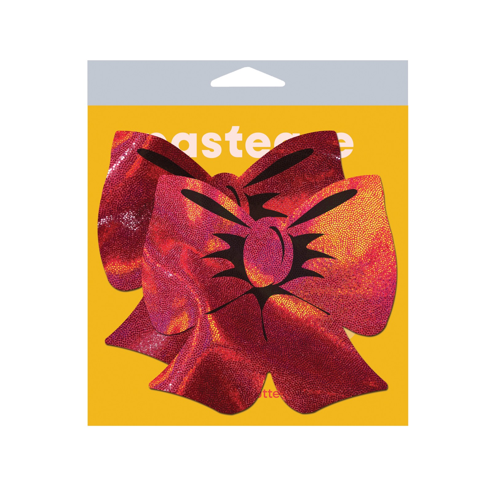 Pastease Cobertura Holográfica en Forma de Lazo - Rojo O/S Pastease Cobertura Holográfica en Forma de Lazo - Rojo O/S