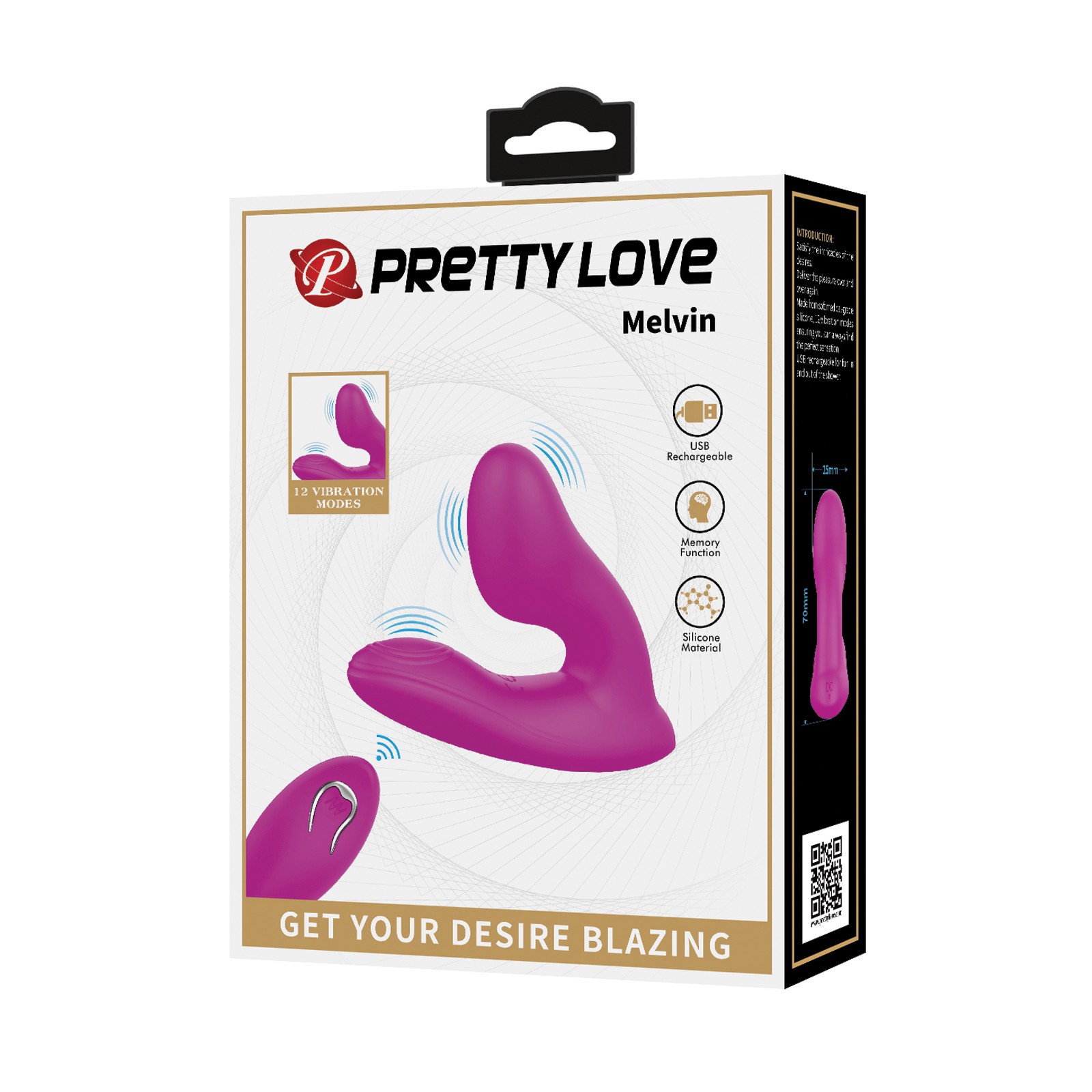 Pretty Love Melvin Dual Stimulator Fuchsia Pretty Love Melvin Dual Stimulator Fuchsia