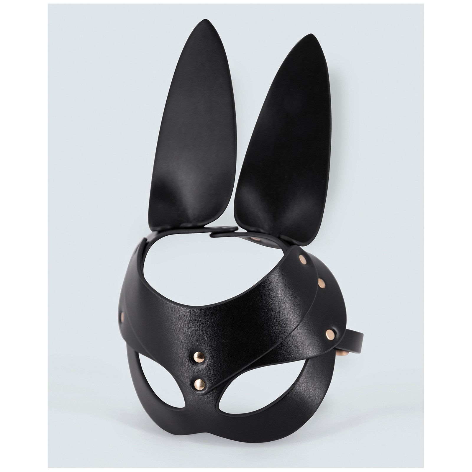 Máscara de Conejo de Cuero PU Lust Negra Máscara de Conejo de Cuero PU Lust Negra