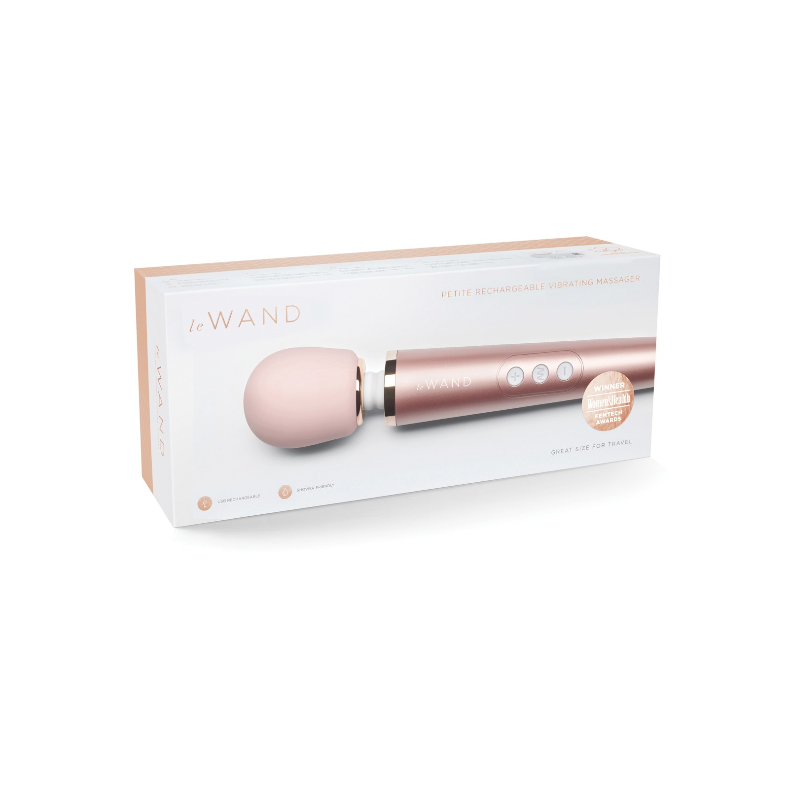 Masajeador Vibrante Le Wand Petite Rosa Dorado Masajeador Vibrante Le Wand Petite Rosa Dorado
