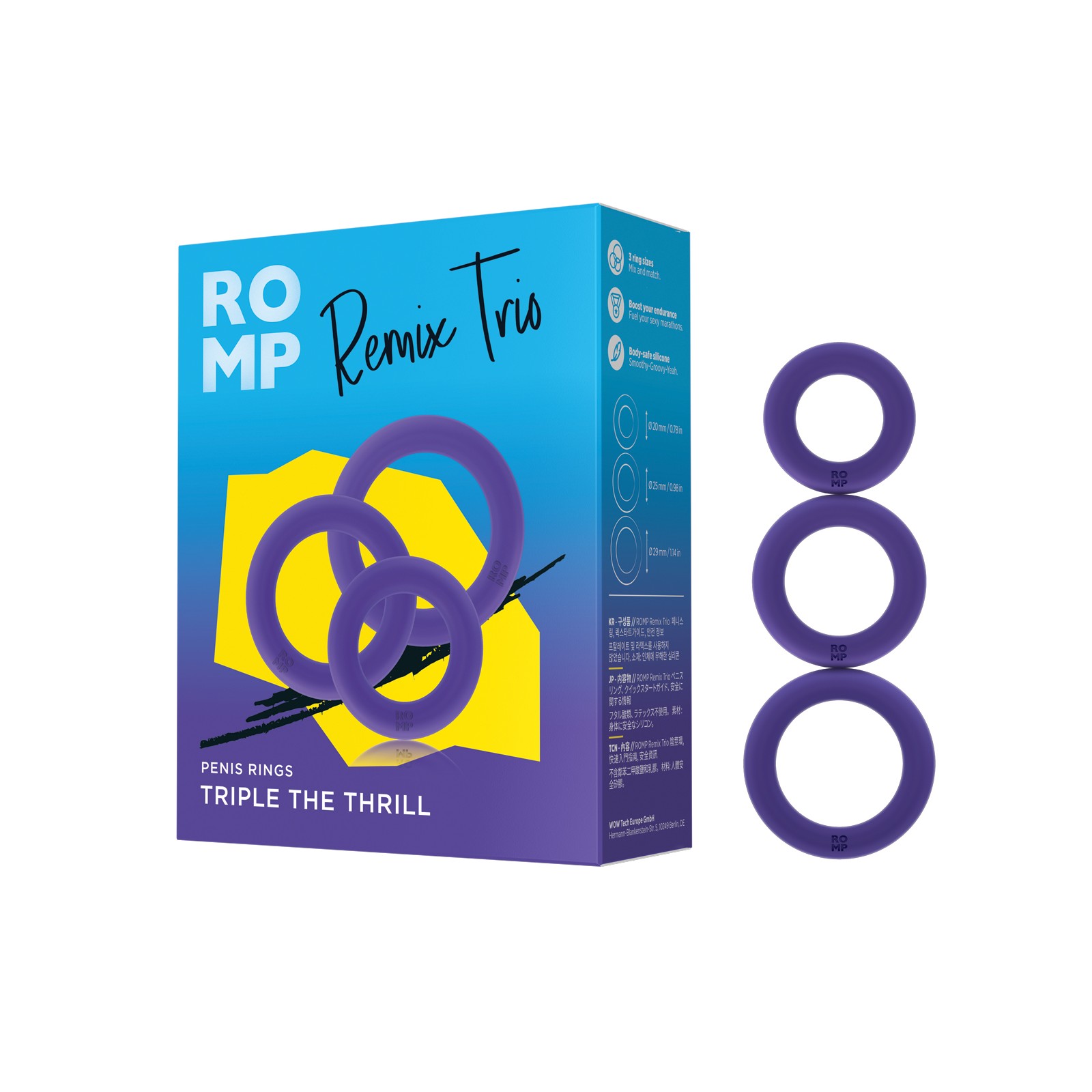 Romp Remix Trio Penis Ring Set Romp Remix Trio Penis Ring Set