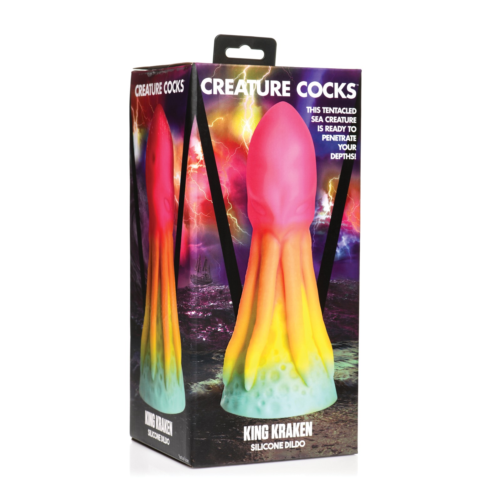 Creature Cocks King Kraken Silicone Dildo Multi Color Creature Cocks King Kraken Silicone Dildo Multi Color