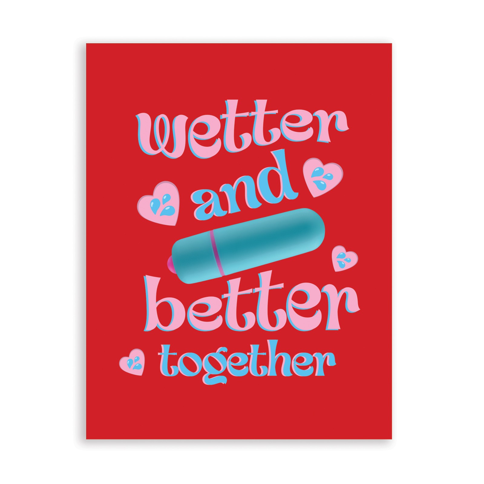 Tarjeta de Saludo Traviesa Wetter Better con Vibrador Tarjeta de Saludo Traviesa Wetter Better con Vibrador