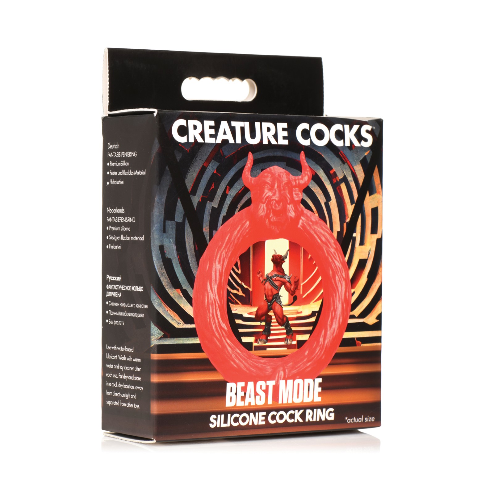 Beast Mode Silicone Cock Ring - Red for Intense Pleasure Beast Mode Silicone Cock Ring - Red for Intense Pleasure