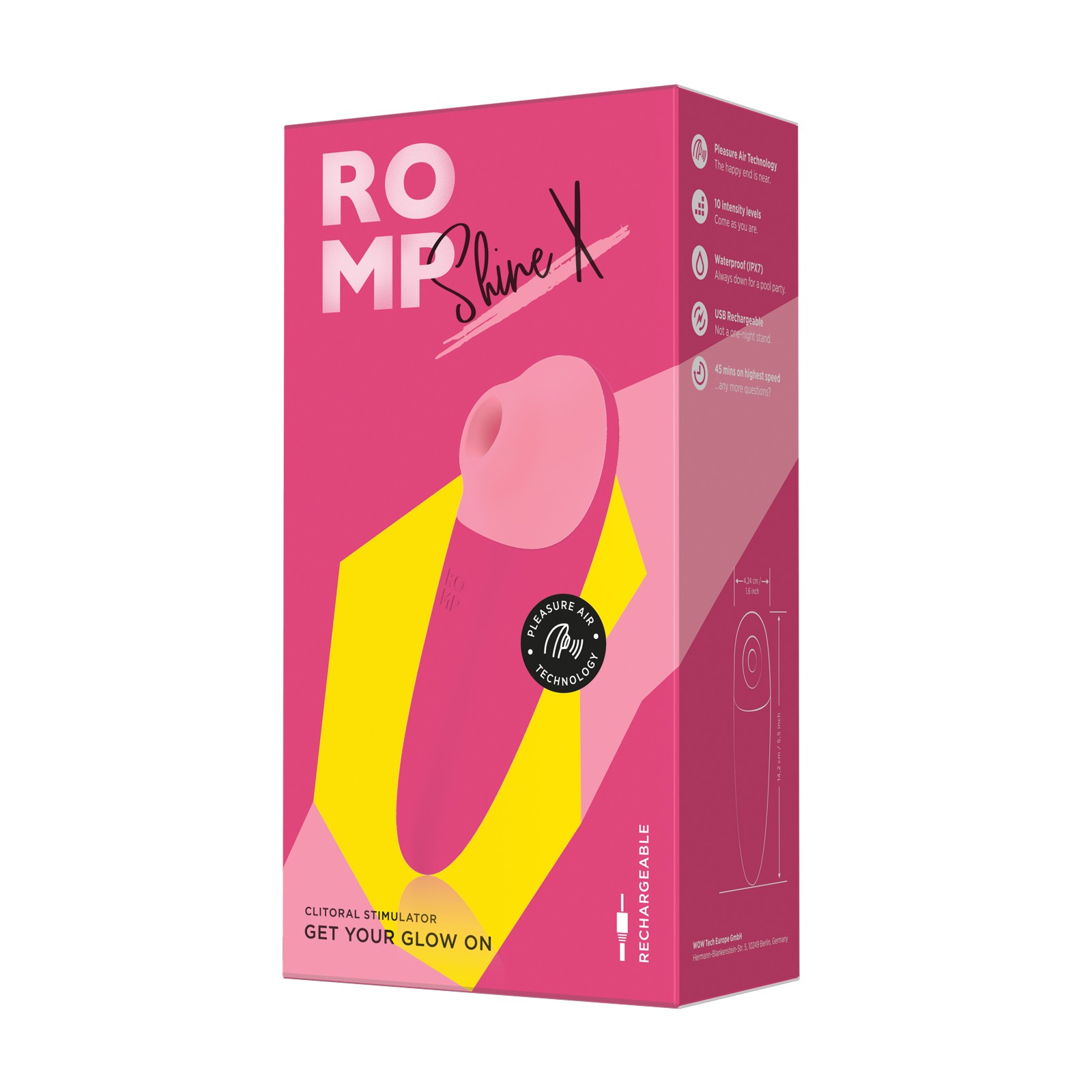 Vibrador Clitoriano ROMP Shine X Rosa Vibrador Clitoriano ROMP Shine X Rosa