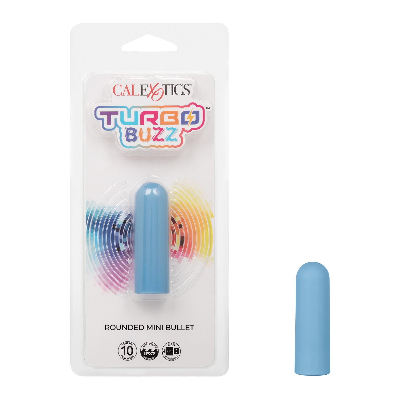 Estimulador Mini Bullet Turbo Buzz Redondeado - Azul Estimulador Mini Bullet Turbo Buzz Redondeado - Azul