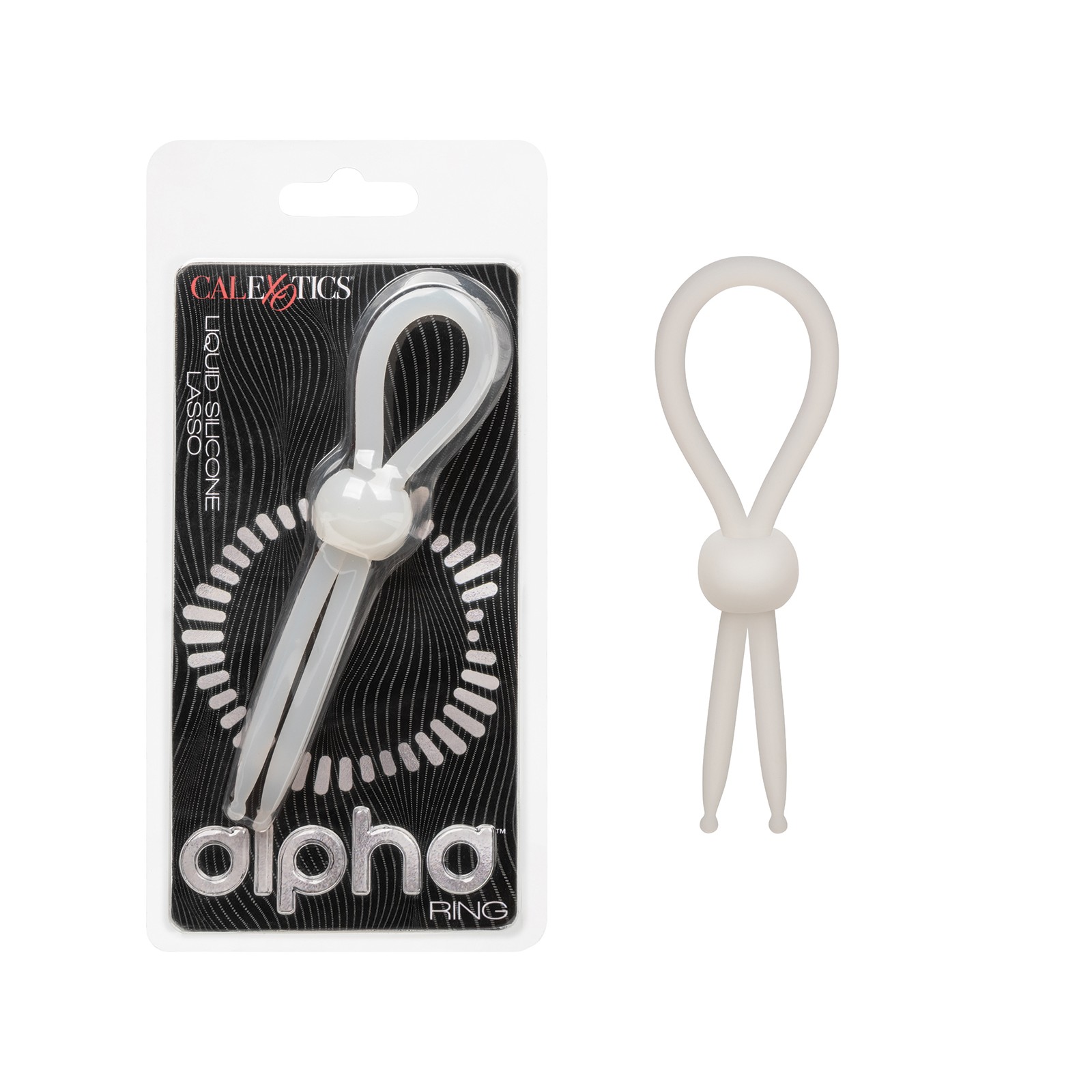 Alpha Liquid Silicone Lasso Cock Ring - Natural Alpha Liquid Silicone Lasso Cock Ring - Natural