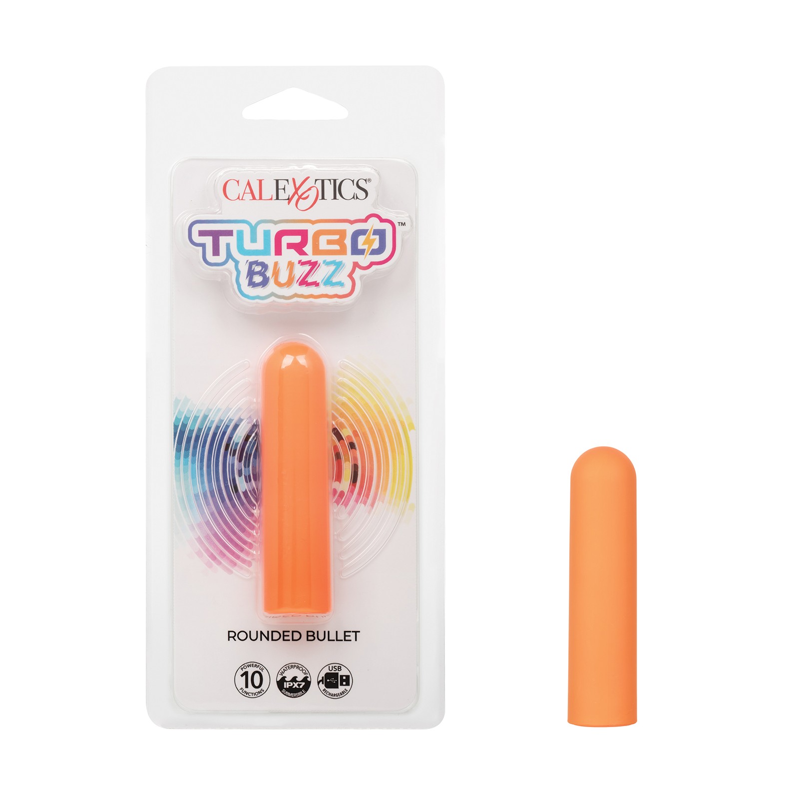 Turbo Buzz Rounded Bullet Stimulator Orange - Powerful Pleasure Turbo Buzz Rounded Bullet Stimulator Orange - Powerful Pleasure